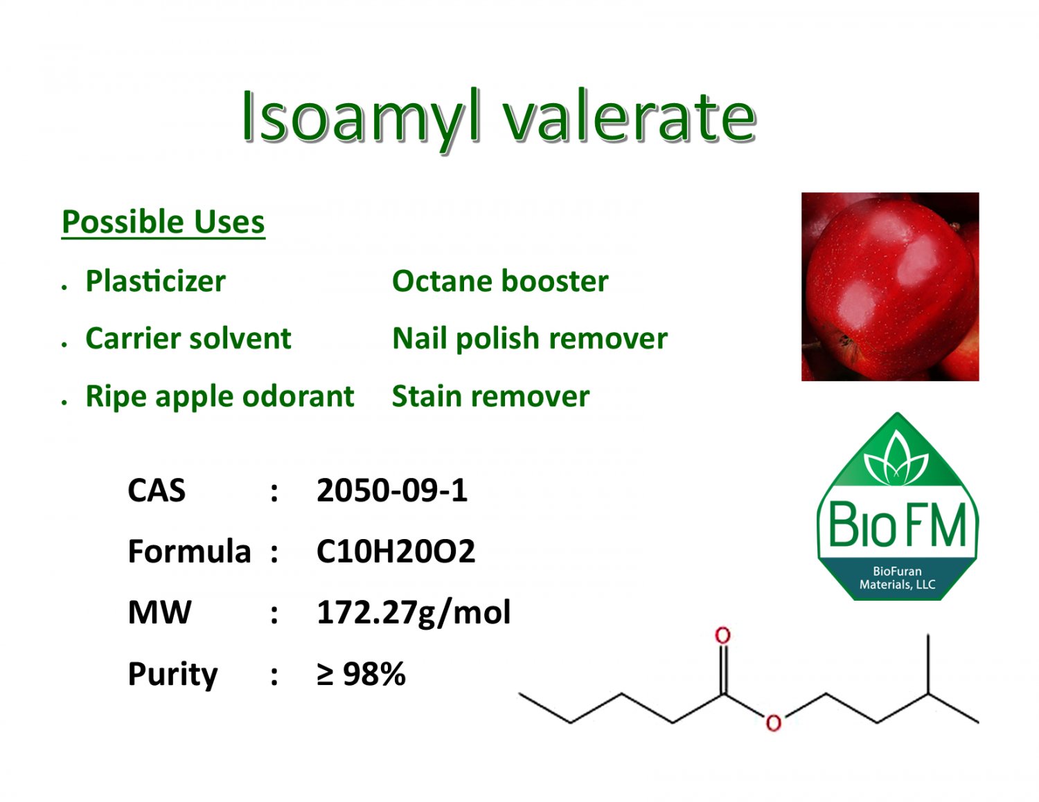 500mL Isoamyl valerate