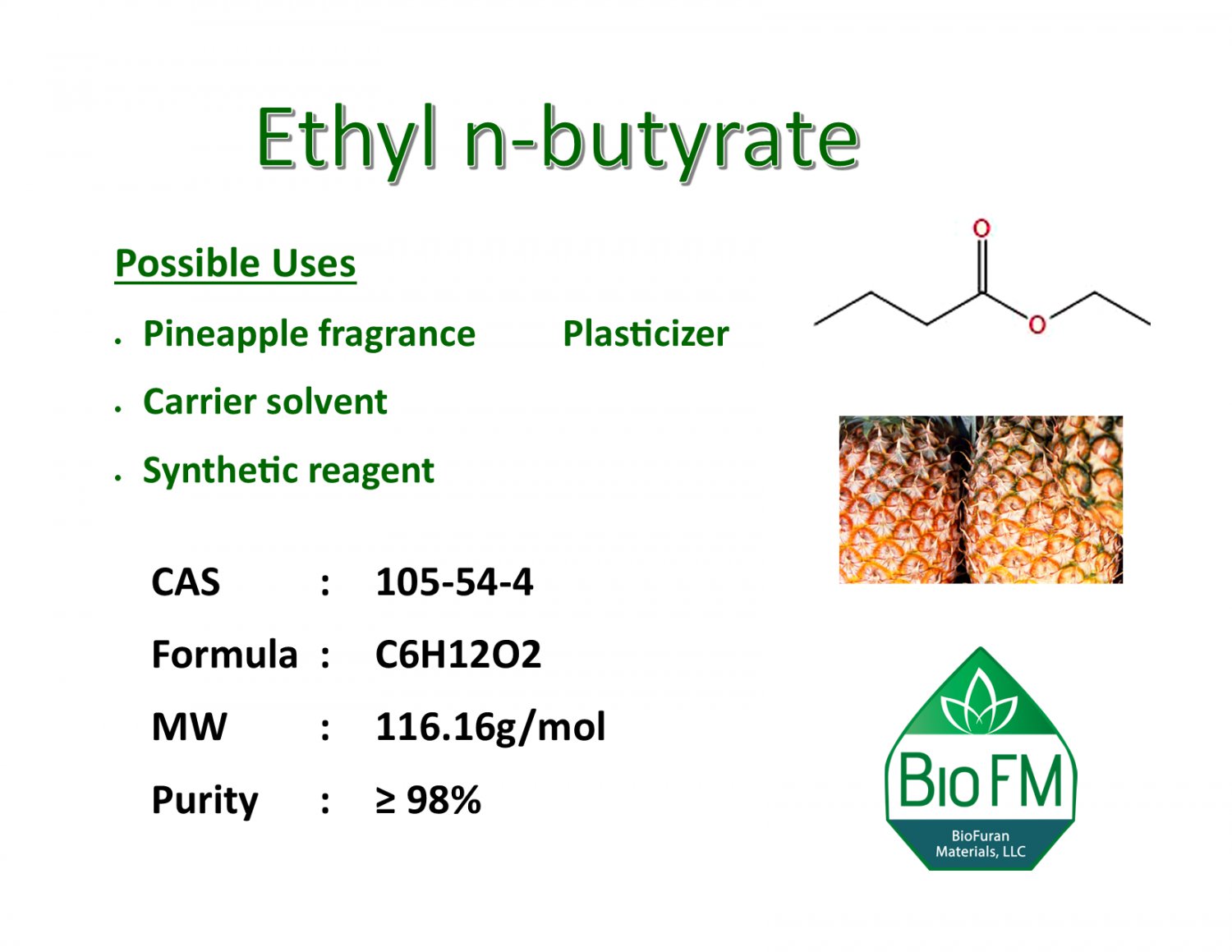 500ml Ethyl butyrate