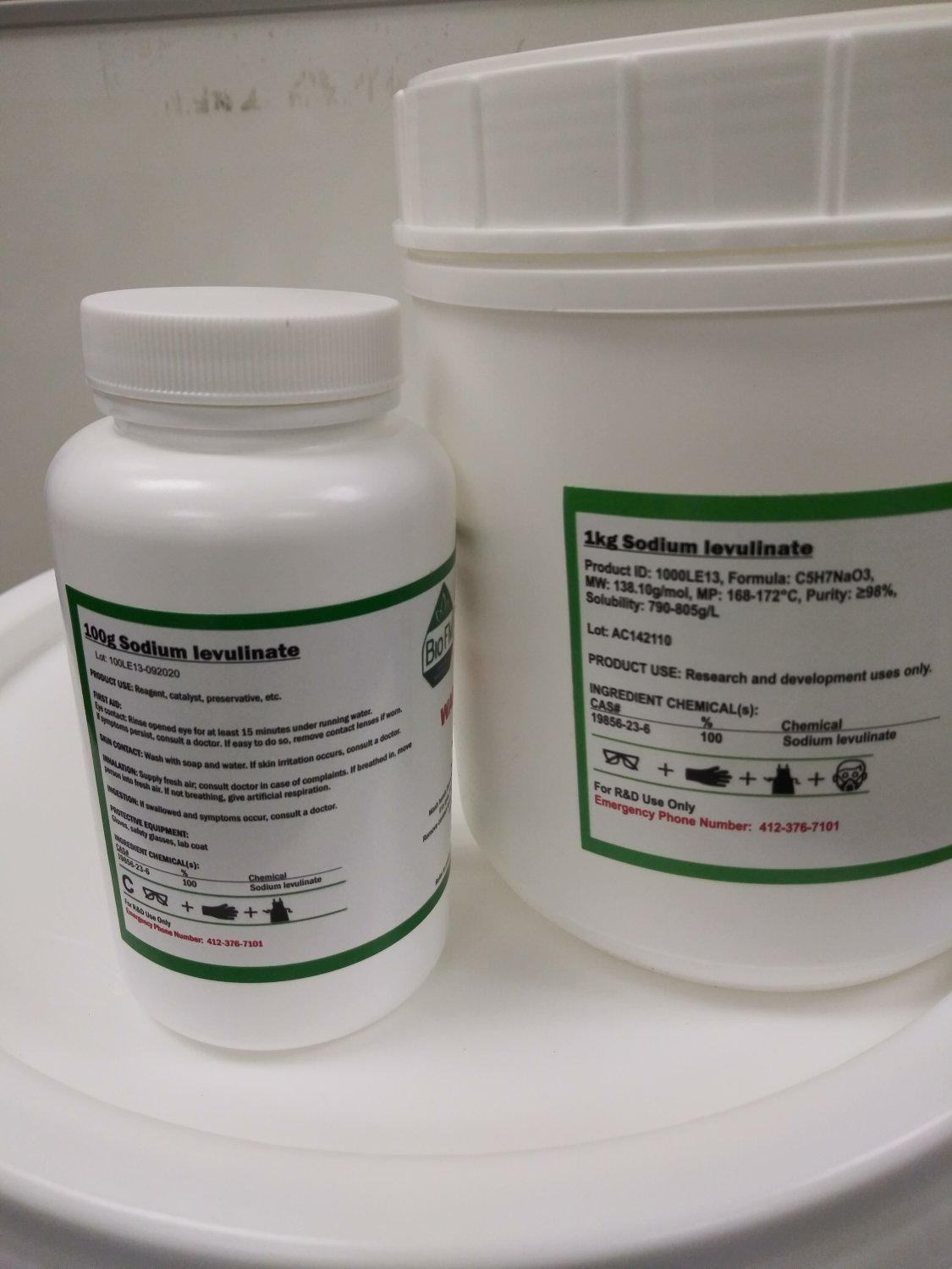 100g sodium levulinate