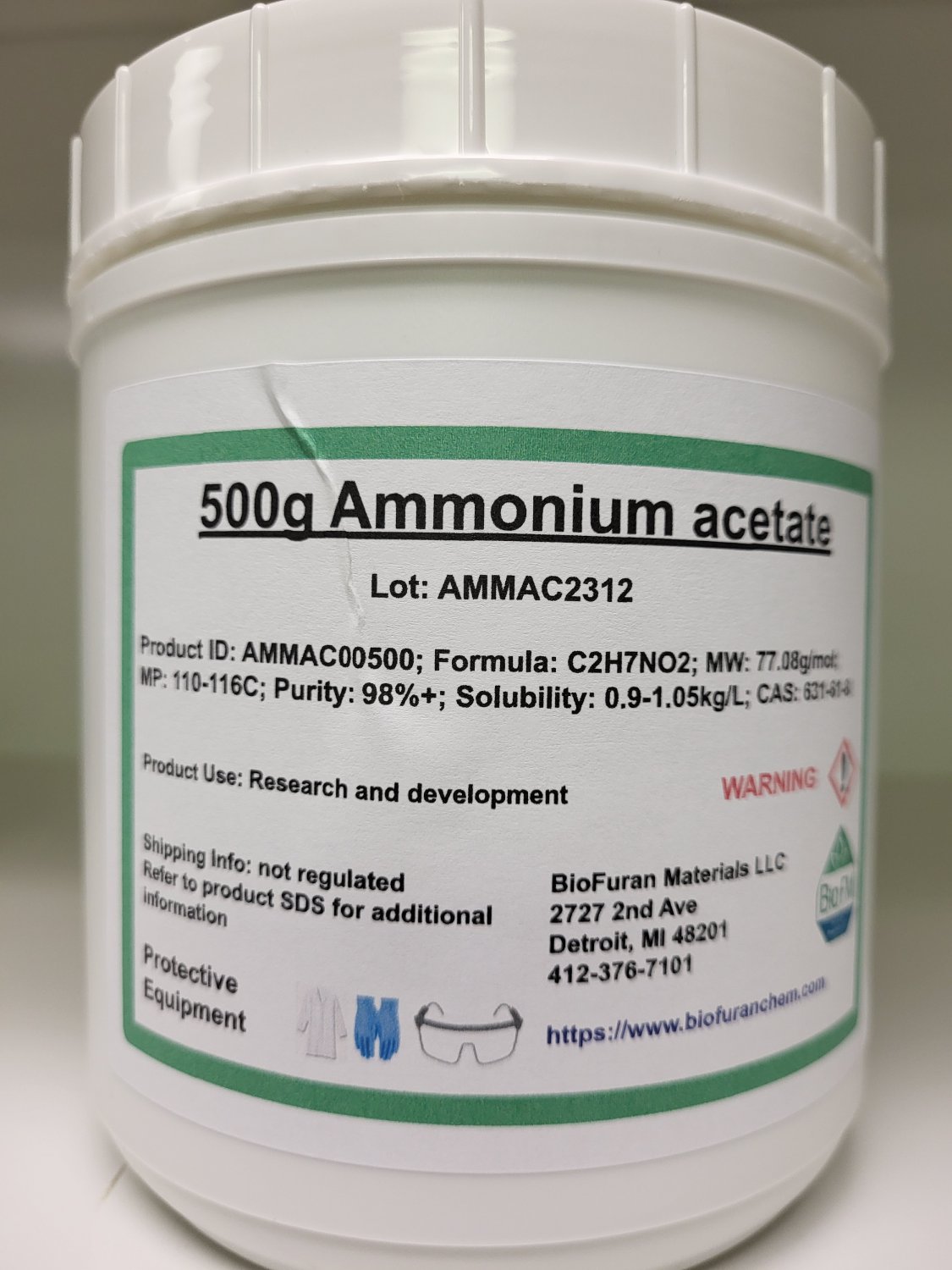 500g Ammonium acetate