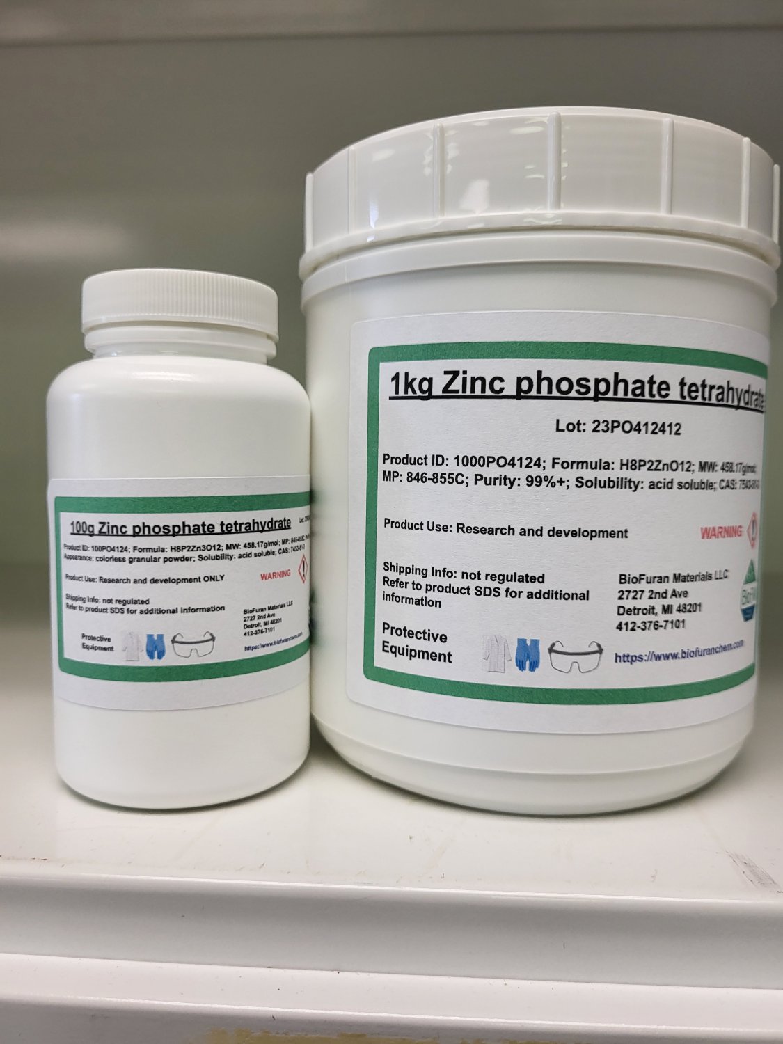 100g Zinc phosphate tetrahydrate