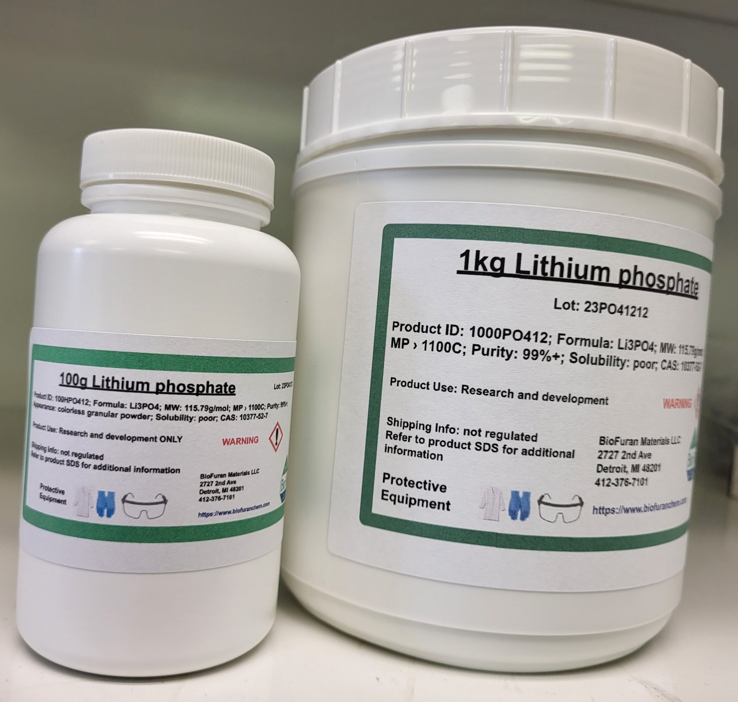 100g Lithium phosphate