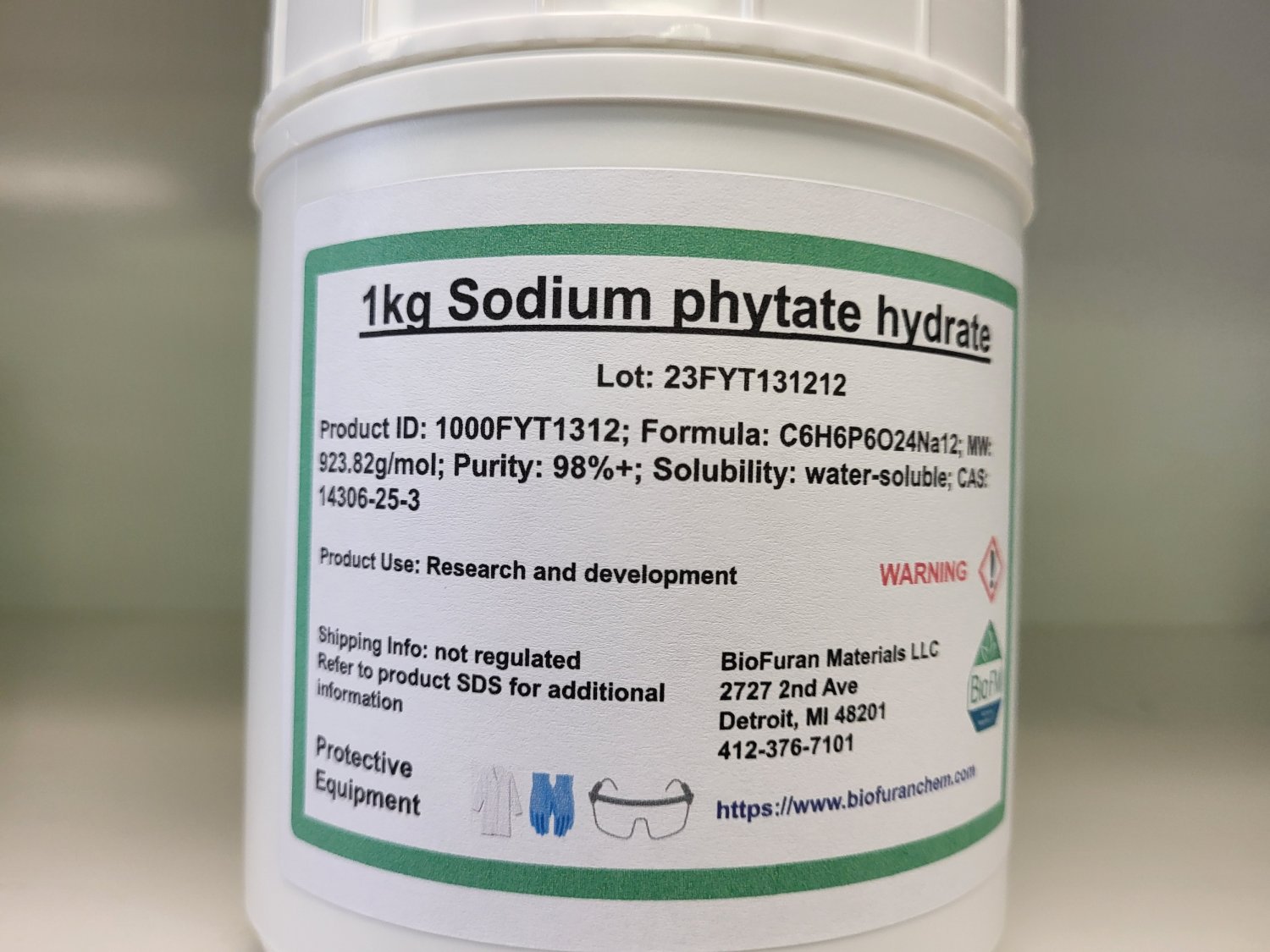 1kg Sodium phytate hydrate, bio-derived
