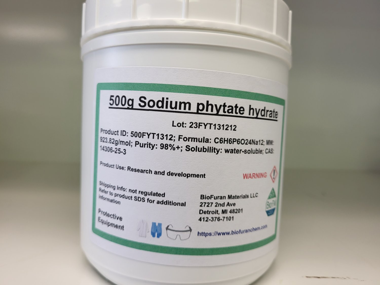 500g Sodium phytate hydrate, bio-derived