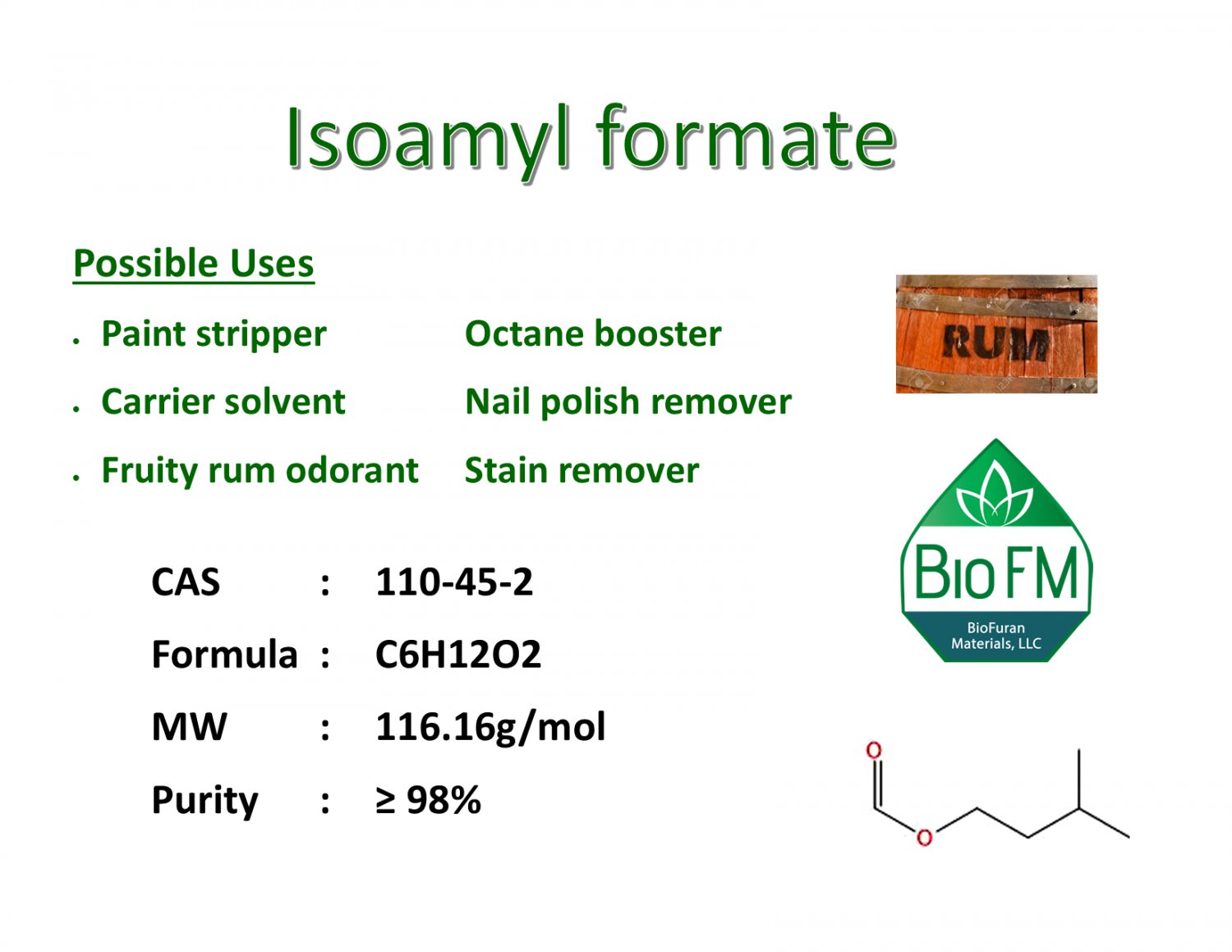 500mL Isoamyl formate