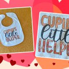 Cupid's Little Helper Valentine Holiday Unisex Baby Bib