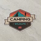 Recreation Outdoor Camping Wildlife Badge Style Waterproof Die Cut Sticker