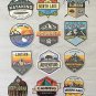 Kayaking Extreme Adventure Badge Style Waterproof Die Cut Sticker