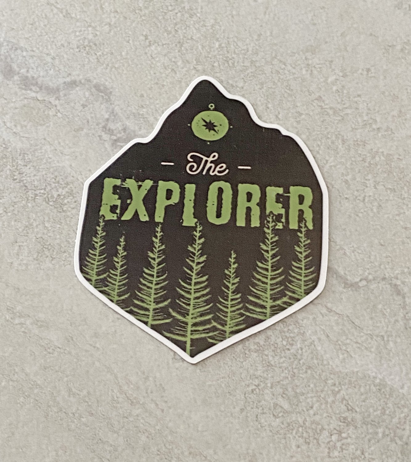 Recreation Outdoor The Explorer Badge Style Waterproof Die Cut Sticker