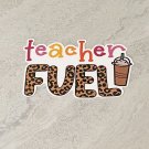 Coffee Teacher Fuel Waterproof Die Cut Sticker