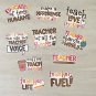 Teach Love Inspire Waterproof Die Cut Sticker