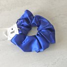 Royal Blue color Large Satin Scrunchie Ponytail Holder Handmade