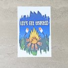Let's Get Toasted Marshmallow Campfire Stationery Postcards 5 Piece Set