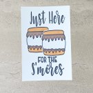 Just Here For The Smores Marshmallow Stationery Postcards 5 Piece Set