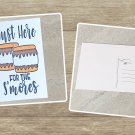 Just Here For The Smores Marshmallow Camping Postcard Set of 5
