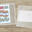 Love You Smore Marshmallow Camping Postcard Set of 5