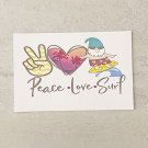 Peace Love Surf Gnome Summer Postcard