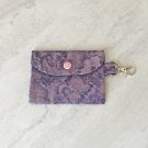 Purple Marble Fabric Card Wallet Handmade