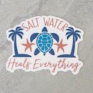 Salt Water Heals Everything Summer Waterproof Die Cut Sticker
