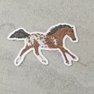 Appaloosa Horse Faux Embroidery Waterproof Die Cut Sticker