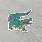 Alligator Faux Embroidery Waterproof Die Cut Sticker