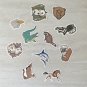 Alligator Faux Embroidery Waterproof Die Cut Sticker