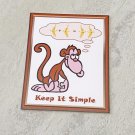 Keep It Simple Monkey Counting Bananas Fridge Magnet Handmade