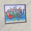 See Good In All Things Positive Quote Rubber Fridge Magnet Handmade