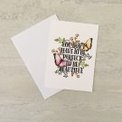 You Don't Have To Be Perfect To Be Beautiful Positive Quote Notecard with envelope
