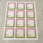 Flamingos and Palm Trees To From Gift Giving 12 piece Sticker Sheet