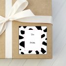 Cow Spots To From Gift Giving 12 piece Sticker Sheet