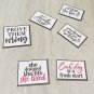 She designed the life She Loved Motivational Fridge Magnet Handmade