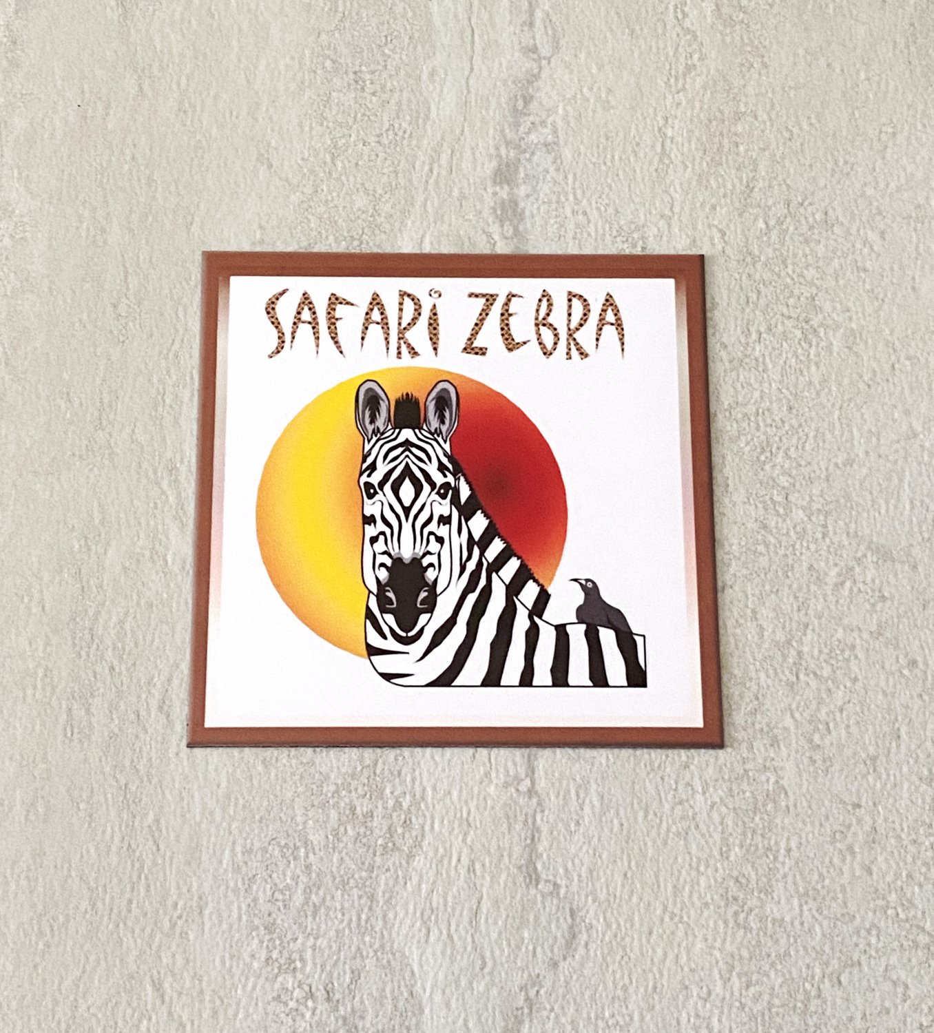 Safari Zebra Fridge Magnet Handmade