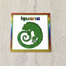 Green Iguana Fridge Magnet Handmade