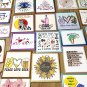 Yoga Meditation Harmony Lotus Pose Fridge Magnet Handmade
