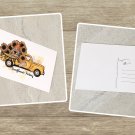 Sunflower Farms Yellow Truck Gnome Postcard Set of 5