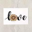 Sunflower Love Postcard