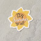 It's Summer Y'all Sunshine Waterproof Die Cut Sticker