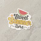 Sweet Summer Time Watermelon Waterproof Die Cut Sticker