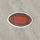 Football Faux Embroidery Waterproof Die Cut Sticker