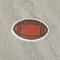 Football Faux Embroidery Waterproof Die Cut Sticker