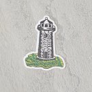 Lighthouse Faux Embroidery Waterproof Die Cut Sticker