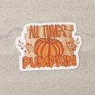 All Things Pumpkin Fall Waterproof Die Cut Sticker