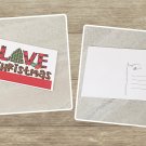 Love Christmas Holiday Postcard Set of 5