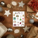 Christmas Holiday Gift Giving and Packaging Sticker Sheet