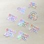 Hello Third Grade Back to School Waterproof Die Cut Holographic Sticker