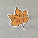 Fall Maple Tree Leaf Waterproof Die Cut Sticker