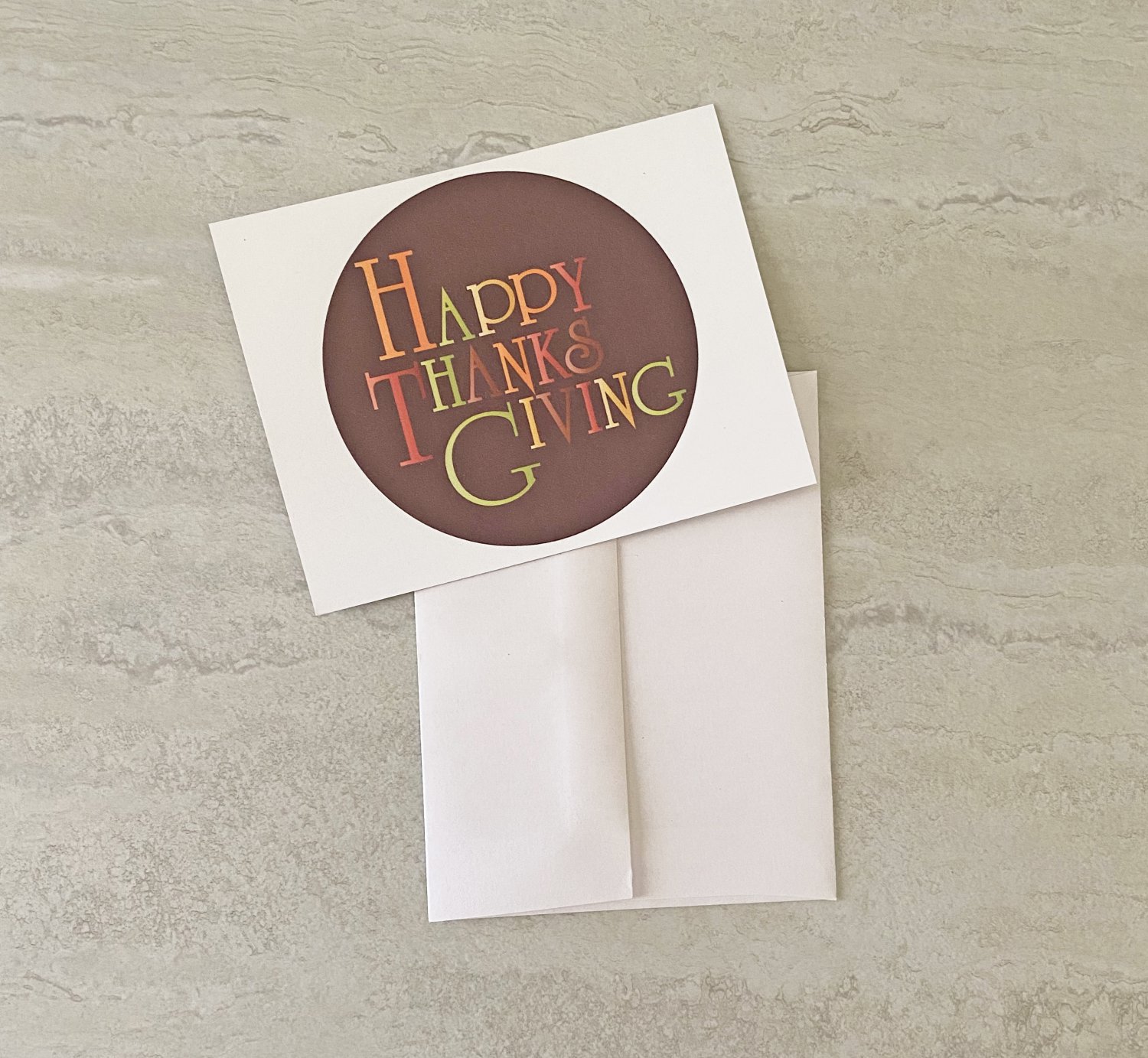 Happy Thanksgiving Notecards with envelopes Set of 6