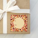 Autumn Fall Leaves Collage Gift Giving 12 piece Sticker Sheet
