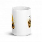 Sunflower Wishes and Honey Bee Kisses Gnome White glossy mug